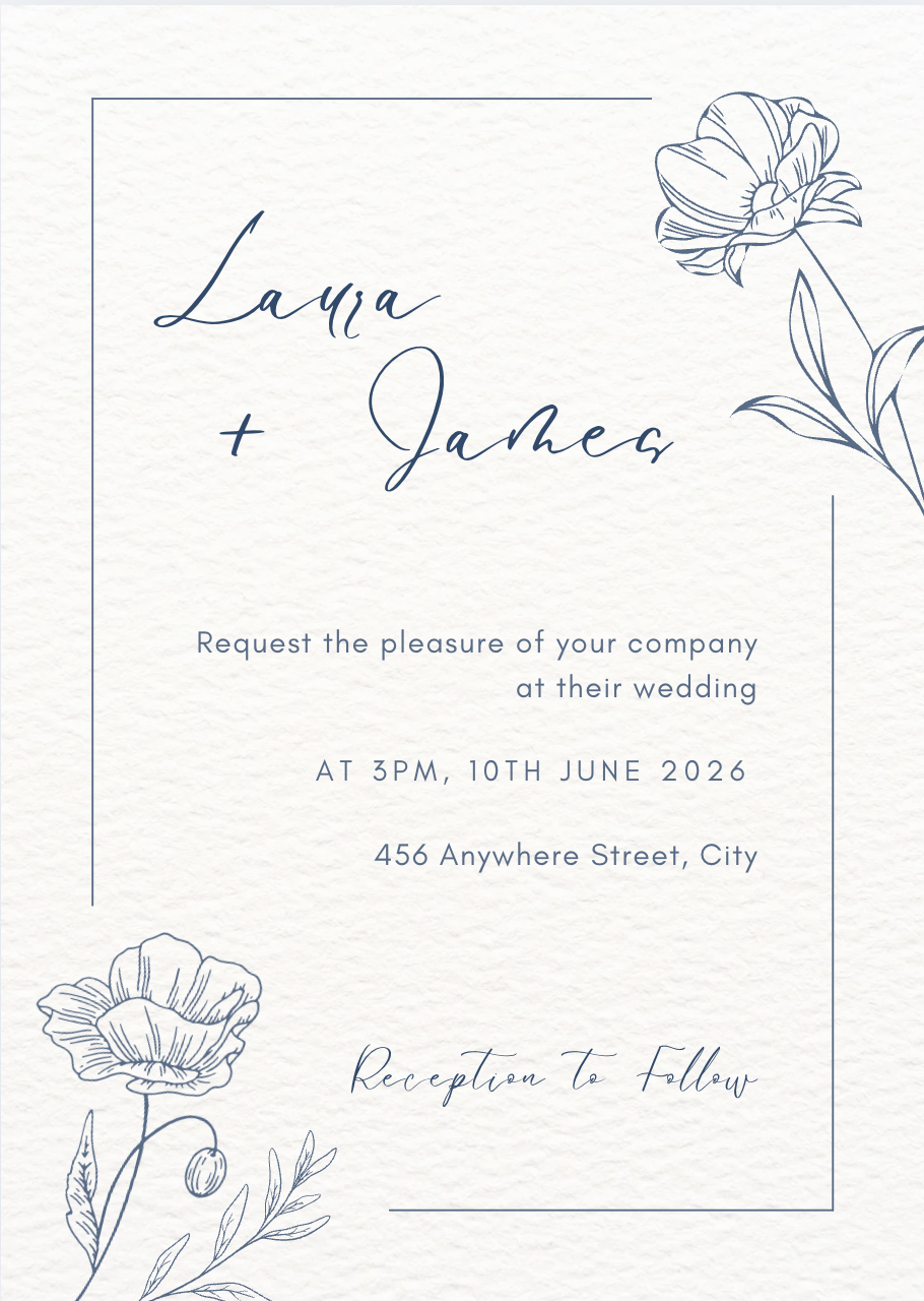 Save The Date #STDBLU006