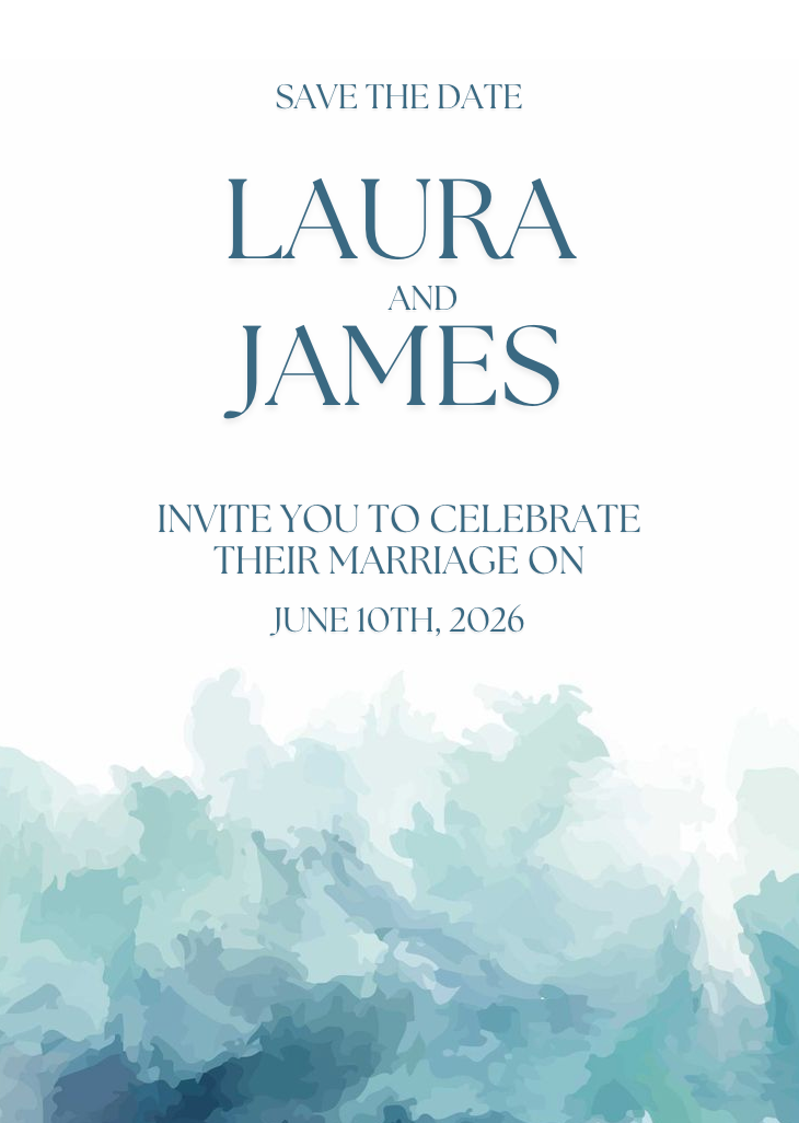 Save The Date #STDBLU024