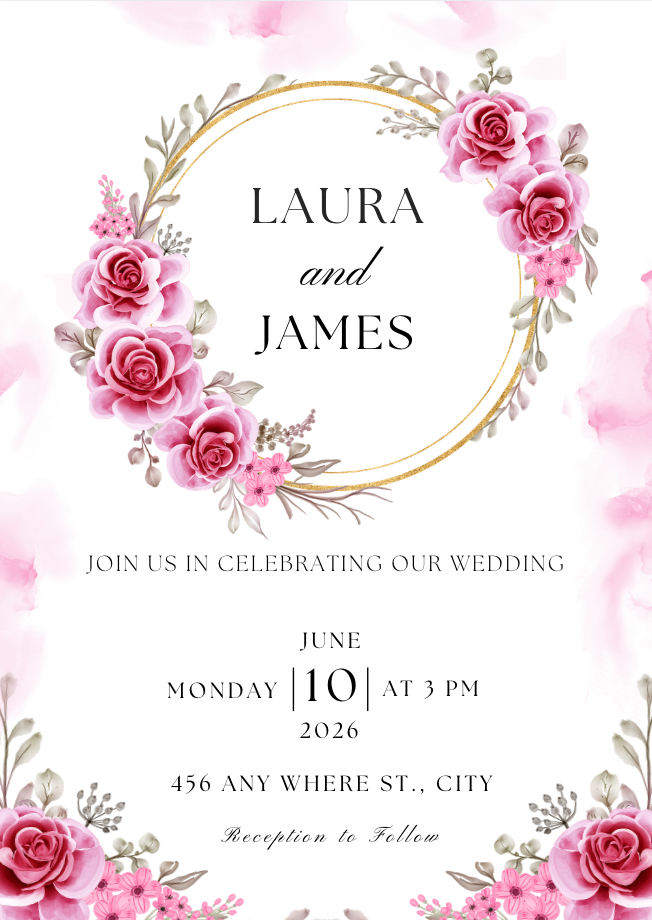 Wedding Invitation #WIPIN026