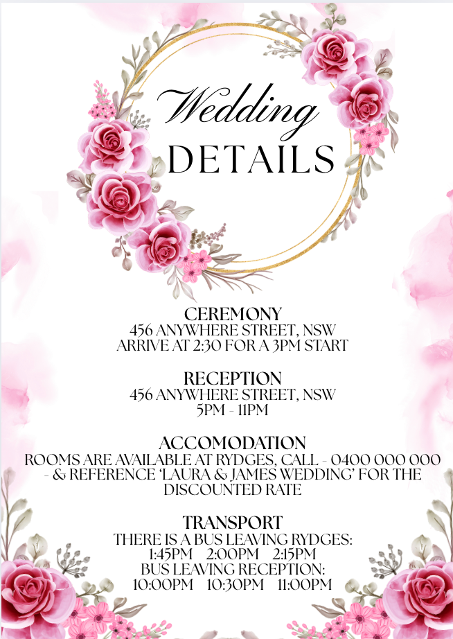 Wedding Details #WDPIN022