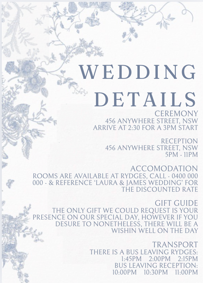 Wedding Details #WDBLU026