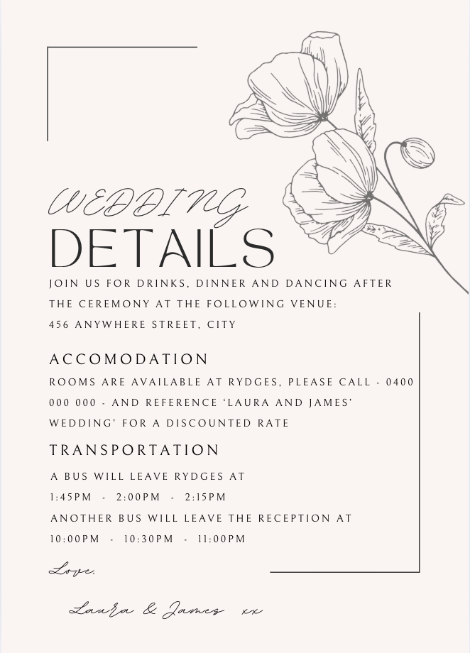 Wedding Details #WDBEI004