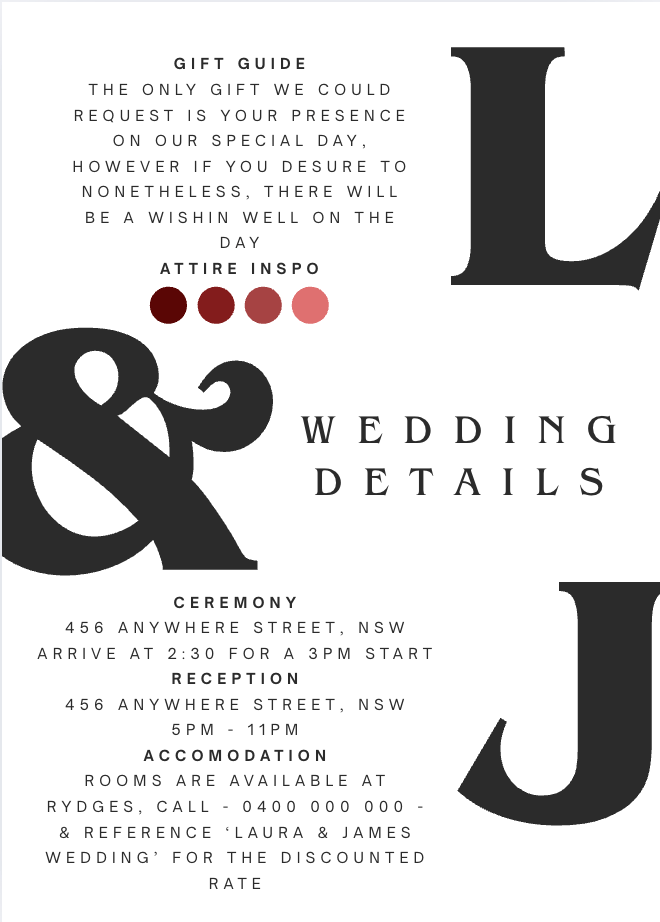 Wedding Details #WDWHI008