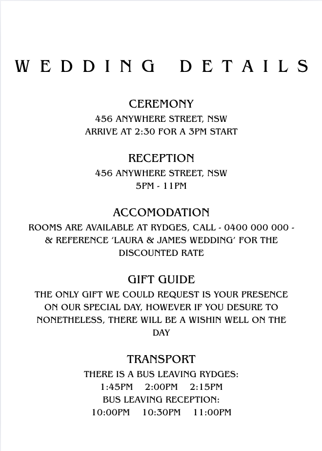 Wedding Details #WDWHI013