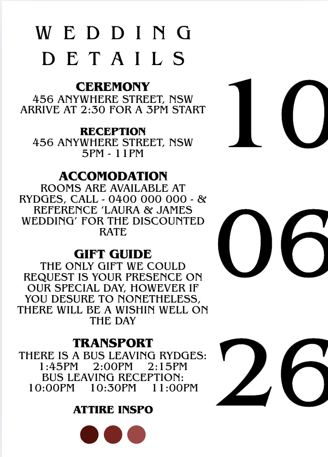 Wedding Details #WDWHI017