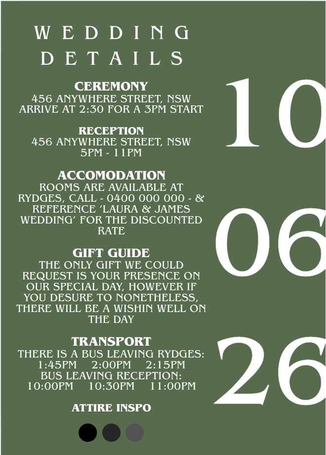 Wedding Details #WDGRE018