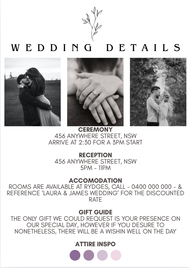 Wedding Details #WDPIC019