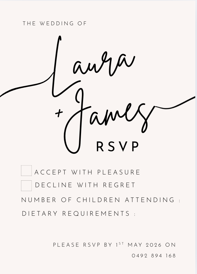 Wedding RSVP #WDBEI005