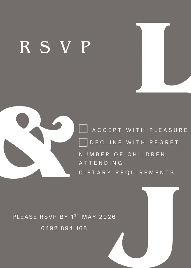 Wedding RSVP #WDBRO012