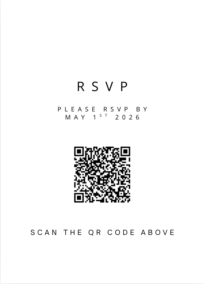 Wedding RSVP #WDWHI014