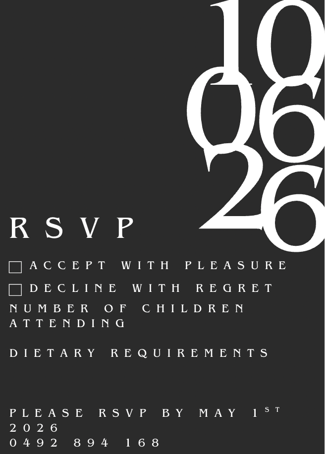 Wedding RSVP #WDBLA016