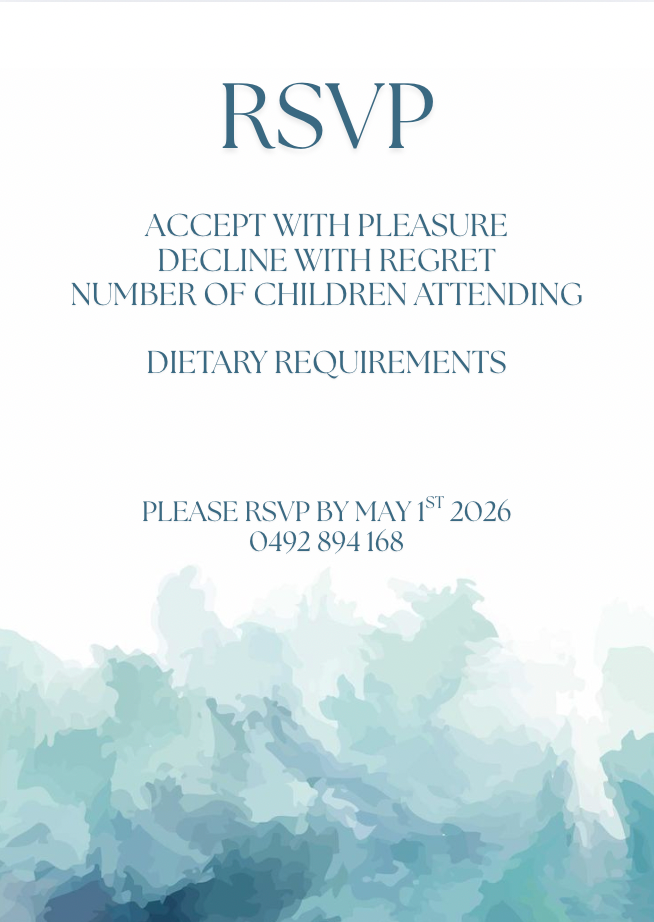 Wedding RSVP #WDBLU020